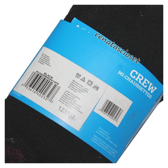 Columbia Men's 4-Pair Top Striped Crew Sock Set NWT - Picture 7 of 8